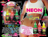 Neon Body Paints 3pk Carded - iVenuss