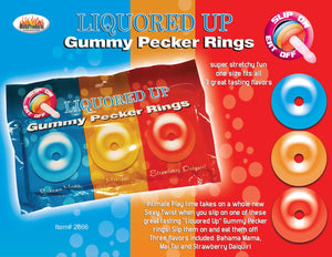 Liquored Up Pecker Gummy Rings 3pk - iVenuss