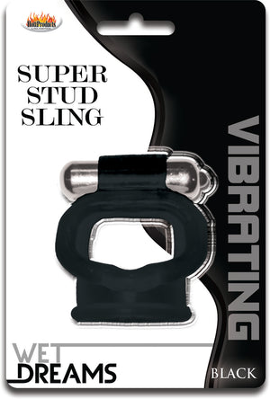 Wet Dreams Super Stud Sling Black - iVenuss