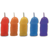 Rainbow Pecker Party Candles 5pk - iVenuss