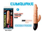 Skinsations Cum Quake Warming Dildo W-clit Stimulator - iVenuss