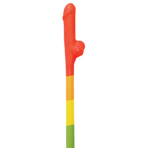 Rainbow Pecker Straws 10pk - iVenuss