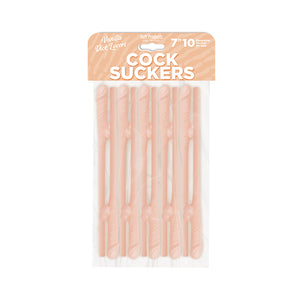 Cock Suckers Pecker Straws Vanilla Lovers 10pk