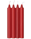 The 9's Make Me Melt Sensual Warm-drip Candles 4pk Red
