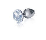 9's Silver Starter Bejeweled Steel Plug Diamond - iVenuss