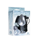 9's Silver Starter Bejeweled Steel Plug Diamond - iVenuss