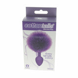 The 9's Cottontails Silicone Bunny Tail Butt Plug Purple - iVenuss