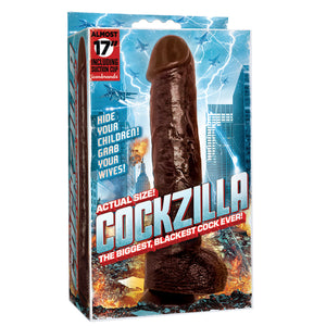 Cockzilla 16.5 Black Realistic Cock " - iVenuss