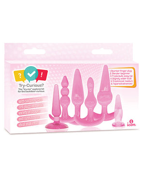 Try-curious Anal Plug Kit Pink - iVenuss
