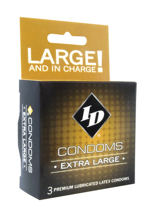 Id Extra Large Condom 3pk - iVenuss