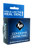 Id Extra Thin Condom 3pk (out Feb) - iVenuss