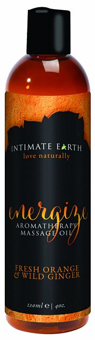 Intimate Earth Energize Massage Oil 4oz - iVenuss