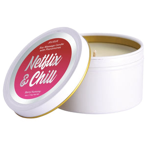 Massage Candle W- Pheromones Netflix & Chill Berry Yummy 4oz