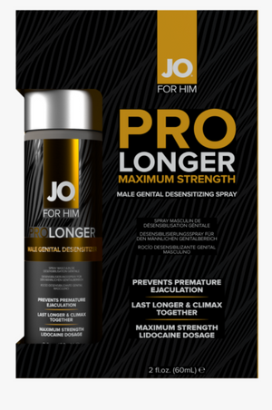 Jo Prolonger Spray W-lidocaine Male Genital Desensitizer 60ml - iVenuss