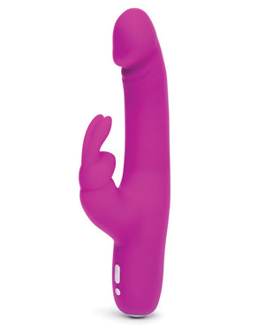 Happy Rabbit Slimline Realistic Rechargeable Vibrator Purple - iVenuss