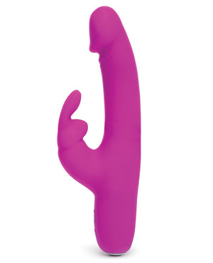 Happy Rabbit Slimline Realistic Rechargeable Vibrator Purple - iVenuss
