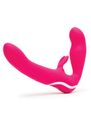Happy Rabbit Rechargeable Pink Vibrating Strapless Strap On - iVenuss