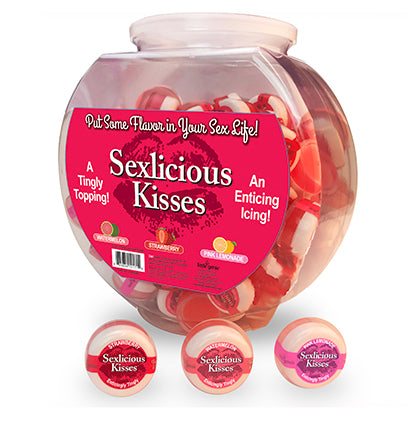 Sexlicious Kisses Fishbowl 96 Pcs - iVenuss