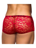 Mini Short Stretch Lace Medium Red - iVenuss