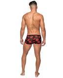 Mini Short Sheer Lips Black Xl - iVenuss