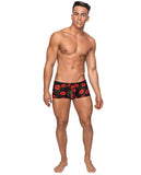 Mini Short Sheer Lips Black Xl - iVenuss