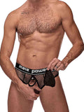 Cock Pit Cock Ring Thong Black S-m