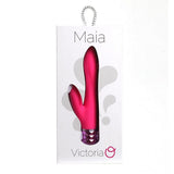 Victoria Rechargeable Silicone Dual Vibe Neon Pink - iVenuss