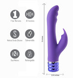 Hailey Silicone Rabbit Purple - iVenuss