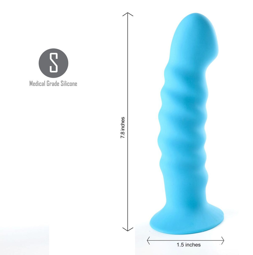 Kendall Silicone Neon Blue Dong - iVenuss