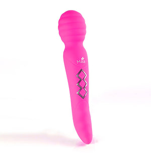 Zoe Rechargeable Dual Vibrating Wand Hot Pink - iVenuss