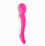 Zoe Rechargeable Dual Vibrating Wand Hot Pink - iVenuss