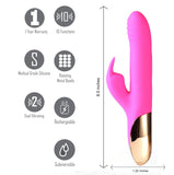 Dream Supercharged Silicone Rabbit Rechargeable Pink - iVenuss