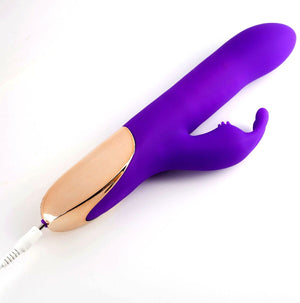 Karlin Supercharged Silicone Rabbit Rechargeable Purple - iVenuss