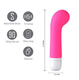 Ava Silicone G Spot Vibe Neon Pink - iVenuss