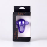 Casey Rechargeable Vibrating Erection Enhancer Ring Purple - iVenuss