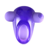 Casey Rechargeable Vibrating Erection Enhancer Ring Purple - iVenuss