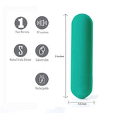 Jessi Mini Bullet Rechargeable Emerald - iVenuss