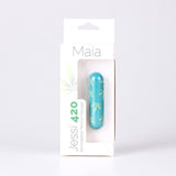Jessi 420 10 Function Mini Rechargeable Bullet Emerald - iVenuss
