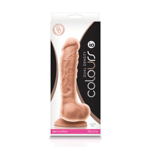 Colours Dual Density 8in Dildo White - iVenuss