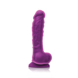 Colours Dual Density 8 Dildo Purple " - iVenuss