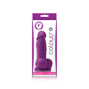 Colours Pleasures 4in Dildo Purple - iVenuss