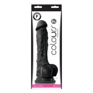 Colours Pleasures 7in Dildo Black - iVenuss