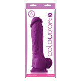 Colour Soft 8 Soft Dildo Purple " - iVenuss