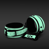 Glo Bondage Ankle Cuffs Green