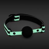 Glo Bondage Ball Gag Green