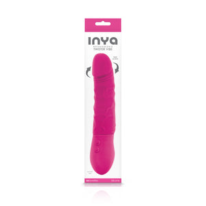 Inya Twister Pink Vibrating Dildo - iVenuss