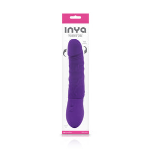Inya Twister Purple Vibrating Dildo - iVenuss