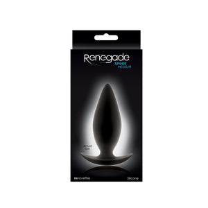 Renegade Spades Medium Anal Plug Black - iVenuss