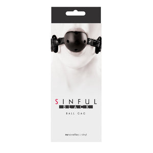 Sinful Black Ball Gag - iVenuss