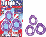 All American Triple Rings Purple - iVenuss